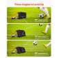 VEVOR Soccer Rebounder Board, φορητός τοίχος ποδοσφαίρου 950 x 250 mm, γυμναστής διπλής επιφάνειας Sports Kick Back, 3 ρυθμιζόμενες γωνίες, Εξοπλισμός εξάσκησης μπάλας εύκολης ρύθμισης για δεξιότητες μετάβασης και αντίδρασης