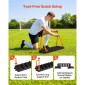VEVOR Soccer Rebounder Board, φορητός τοίχος ποδοσφαίρου 950 x 250 mm, γυμναστής διπλής επιφάνειας Sports Kick Back, 3 ρυθμιζόμενες γωνίες, Εξοπλισμός εξάσκησης μπάλας εύκολης ρύθμισης για δεξιότητες μετάβασης και αντίδρασης