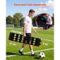 VEVOR Soccer Rebounder Board, φορητός τοίχος ποδοσφαίρου 950 x 250 mm, γυμναστής διπλής επιφάνειας Sports Kick Back, 3 ρυθμιζόμενες γωνίες, Εξοπλισμός εξάσκησης μπάλας εύκολης ρύθμισης για δεξιότητες μετάβασης και αντίδρασης