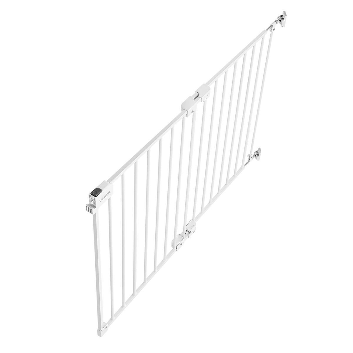 VEVOR Baby Gate για σκάλες, 670-1080 mm Ρυθμιζόμενο πλάτος, 715 mm High Dog Gate, Χωρίς κάτω μπάρα, Λειτουργία με το ένα χέρι, Εύκολη εγκατάσταση διάτρησης με κιτ υλικού, για σκάλες, πόρτες και σπίτι