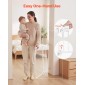 VEVOR Baby Gate για σκάλες, 670-1080 mm Ρυθμιζόμενο πλάτος, 715 mm High Dog Gate, Χωρίς κάτω μπάρα, Λειτουργία με το ένα χέρι, Εύκολη εγκατάσταση διάτρησης με κιτ υλικού, για σκάλες, πόρτες και σπίτι