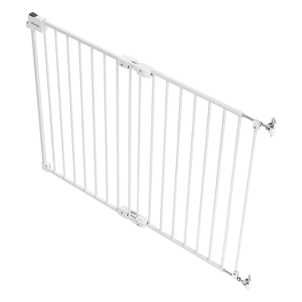 VEVOR Baby Gate για σκάλες, 670-1080 mm Ρυθμιζόμενο πλάτος, 715 mm High Dog Gate, Χωρίς κάτω μπάρα, Λειτουργία με το ένα χέρι, Εύκολη εγκατάσταση διάτρησης με κιτ υλικού, για σκάλες, πόρτες και σπίτι