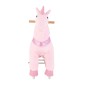 VEVOR Ride On Horse, Παιχνίδια ιππασίας Pink Unicorn για παιδιά, Δεν απαιτείται μπαταρία, λείοι τροχοί με αντιστρεπτικό δακτύλιο, αναβαθμισμένο ανασηκωμένο κάθισμα, λαβές, πεντάλ, μέγιστη χωρητικότητα 50 kg για ηλικίες 3-8