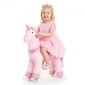 VEVOR Ride On Horse, Παιχνίδια ιππασίας Pink Unicorn για παιδιά, Δεν απαιτείται μπαταρία, λείοι τροχοί με αντιστρεπτικό δακτύλιο, αναβαθμισμένο ανασηκωμένο κάθισμα, λαβές, πεντάλ, μέγιστη χωρητικότητα 50 kg για ηλικίες 3-8