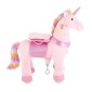 VEVOR Ride On Horse, Παιχνίδια ιππασίας Pink Unicorn για παιδιά, Δεν απαιτείται μπαταρία, λείοι τροχοί με αντιστρεπτικό δακτύλιο, αναβαθμισμένο ανασηκωμένο κάθισμα, λαβές, πεντάλ, μέγιστη χωρητικότητα 50 kg για ηλικίες 3-8