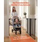 VEVOR Baby Gate for Stairs, 778-1210 mm Ρυθμιζόμενο πλάτος, 760 mm High Dog Gate, Χωρίς κάτω μπάρα, Λειτουργία με το ένα χέρι, Εύκολη εγκατάσταση διάτρησης με κιτ υλικού, για σκάλες, πόρτες, σπίτι, μαύρο