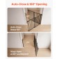 VEVOR Baby Gate for Stairs, 778-1210 mm Ρυθμιζόμενο πλάτος, 760 mm High Dog Gate, Χωρίς κάτω μπάρα, Λειτουργία με το ένα χέρι, Εύκολη εγκατάσταση διάτρησης με κιτ υλικού, για σκάλες, πόρτες, σπίτι, μαύρο