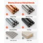 VEVOR Ratchet Pipe Threader Kit με 4 μήτρες, 1/2" NPT, 3/4" NPT, 1" NPT, 1-1/4" NPT Εργαλείο σπειρώματος σωλήνων καστάνιας, φορητό σετ σπειρώματος σωλήνων με εργαλειοθήκη για εγκατάσταση και επισκευή υδραυλικών