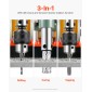 VEVOR Magnetic Drill, 1450W Κινητήρας 50 mm Διάμετρος Πυρήνα, 13000 N Μαγνητική Δύναμη, Φορητή ηλεκτρική πρέσα τρυπανιού Mag με 6 μύτες πυρήνα, Μεταβλητή ταχύτητα, Μηχάνημα διάτρησης για μεταλλική επιφάνεια, Βιομηχανική