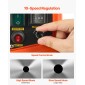 VEVOR Magnetic Drill, 1450W Κινητήρας 50 mm Διάμετρος Πυρήνα, 13000 N Μαγνητική Δύναμη, Φορητή ηλεκτρική πρέσα τρυπανιού Mag με 6 μύτες πυρήνα, Μεταβλητή ταχύτητα, Μηχάνημα διάτρησης για μεταλλική επιφάνεια, Βιομηχανική