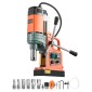VEVOR Magnetic Drill, 1450W Κινητήρας 50 mm Διάμετρος Πυρήνα, 13000 N Μαγνητική Δύναμη, Φορητή ηλεκτρική πρέσα τρυπανιού Mag με 6 μύτες πυρήνα, Μεταβλητή ταχύτητα, Μηχάνημα διάτρησης για μεταλλική επιφάνεια, Βιομηχανική