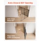 VEVOR Baby Gate για σκάλες, 720-1085 mm Ρυθμιζόμενο πλάτος, 760 mm High Dog Gate, Χωρίς κάτω μπάρα, Λειτουργία με το ένα χέρι, Εύκολη εγκατάσταση διάτρησης με κιτ υλικού, για σκάλες, πόρτες, σπίτι, μαύρο
