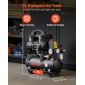 VEVOR 6L Air Compressor, 0,75KW Oil-free Tank Air Compressor, 71 L/min at 6,2 Bar, Max 8 Bar Pressure, Compact & Portable for Auto Repair, Furting ελαστικών, Βάψιμο με σπρέι, Καρφώματα ξυλουργικής