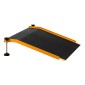 VEVOR ράμπα κατωφλίου για πόρτες, 670 x 810 mm, ράμπα αναπηρικής πολυθρόνας πλατφόρμας από αλουμίνιο με ρυθμιζόμενο ύψος, αντιολισθητικές ράμπες κατωφλίου πόρτας, χωρητικότητα φόρτωσης 181,4 kg, για βήματα στο σπίτι, αναπηρικά αμαξίδια, περιπατητές