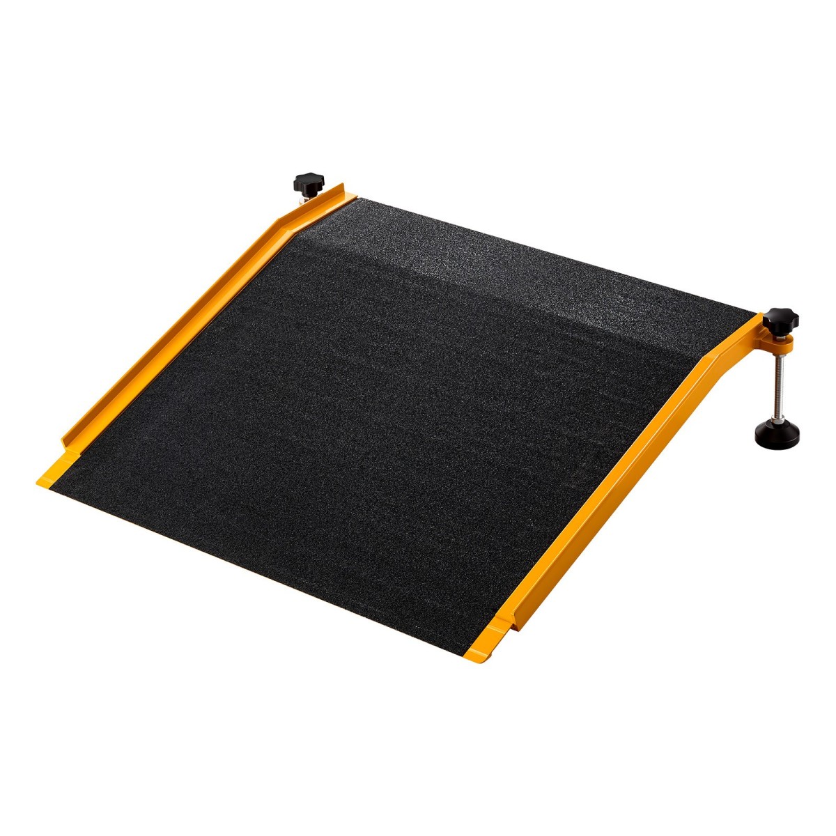 VEVOR ράμπα κατωφλίου για πόρτες, 670 x 810 mm, ράμπα αναπηρικής πολυθρόνας πλατφόρμας από αλουμίνιο με ρυθμιζόμενο ύψος, αντιολισθητικές ράμπες κατωφλίου πόρτας, χωρητικότητα φόρτωσης 181,4 kg, για βήματα στο σπίτι, αναπηρικά αμαξίδια, περιπατητές