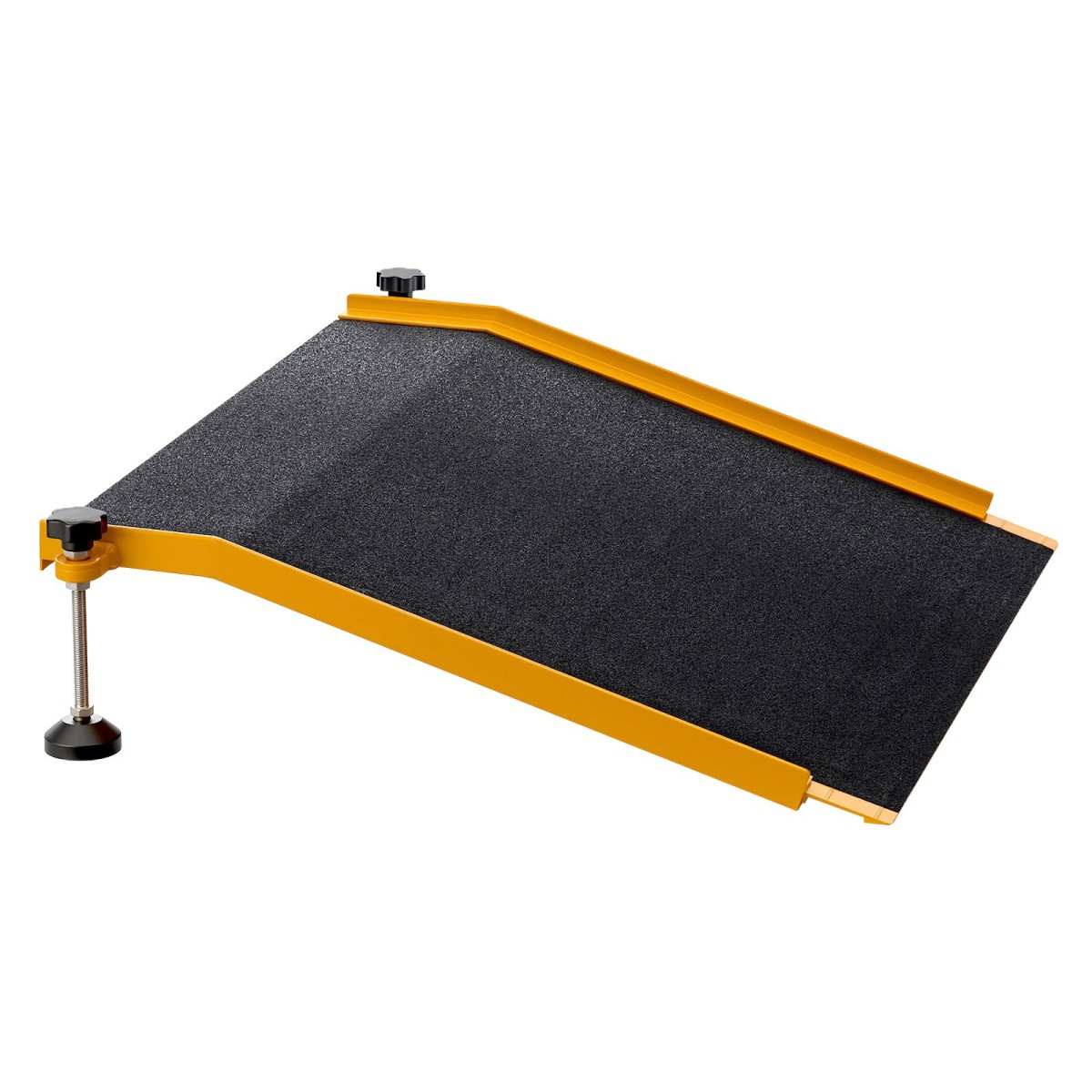 VEVOR ράμπα κατωφλίου για πόρτες, 670 x 810 mm, ράμπα αναπηρικής πολυθρόνας πλατφόρμας από αλουμίνιο με ρυθμιζόμενο ύψος, αντιολισθητικές ράμπες κατωφλίου πόρτας, χωρητικότητα φόρτωσης 181,4 kg, για βήματα στο σπίτι, αναπηρικά αμαξίδια, περιπατητές