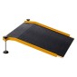 VEVOR ράμπα κατωφλίου για πόρτες, 670 x 810 mm, ράμπα αναπηρικής πολυθρόνας πλατφόρμας από αλουμίνιο με ρυθμιζόμενο ύψος, αντιολισθητικές ράμπες κατωφλίου πόρτας, χωρητικότητα φόρτωσης 181,4 kg, για βήματα στο σπίτι, αναπηρικά αμαξίδια, περιπατητές