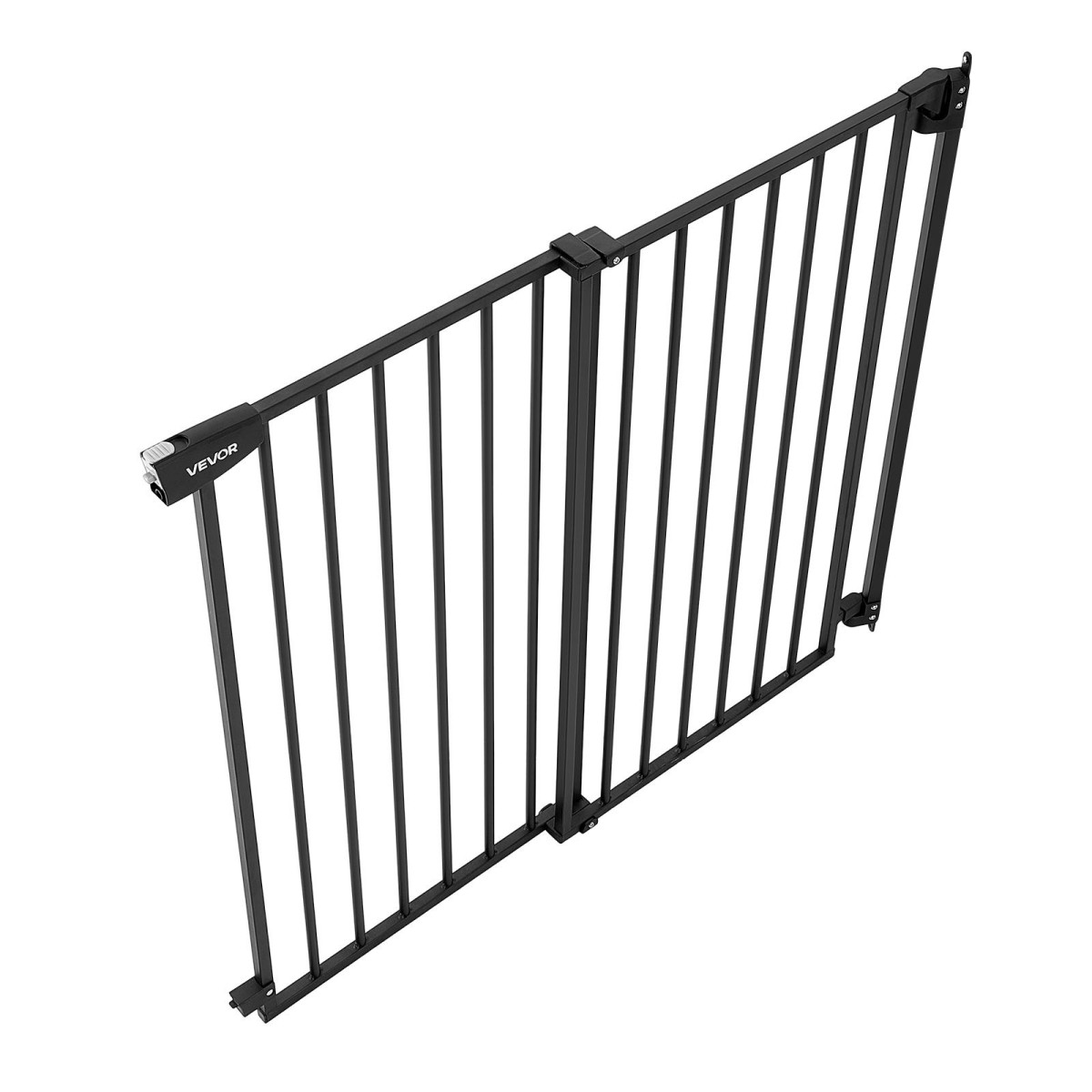 VEVOR Baby Gate για σκάλες, 720-1085 mm Ρυθμιζόμενο πλάτος, 920 mm High Dog Gate, Χωρίς κάτω μπάρα, Λειτουργία με το ένα χέρι, Εύκολη εγκατάσταση διάτρησης με κιτ υλικού, για σκάλες, πόρτες, σπίτι, μαύρο