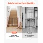 VEVOR Baby Gate για σκάλες, 720-1085 mm Ρυθμιζόμενο πλάτος, 920 mm High Dog Gate, Χωρίς κάτω μπάρα, Λειτουργία με το ένα χέρι, Εύκολη εγκατάσταση διάτρησης με κιτ υλικού, για σκάλες, πόρτες, σπίτι, μαύρο