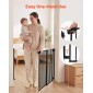 VEVOR Baby Gate για σκάλες, 720-1085 mm Ρυθμιζόμενο πλάτος, 920 mm High Dog Gate, Χωρίς κάτω μπάρα, Λειτουργία με το ένα χέρι, Εύκολη εγκατάσταση διάτρησης με κιτ υλικού, για σκάλες, πόρτες, σπίτι, μαύρο