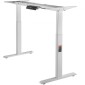 VEVOR Standing Desk Frame Διπλός κινητήρας, Ρυθμιζόμενο 27,6"-46,1"/70-117 cm Ύψος & 43,3"-70,1"/110-178 cm μήκος Ηλεκτρικά πόδια γραφείου υπολογιστή, Εργονομική βάση DIY Workstation μόνο για το σπίτι και το γραφείο (White)