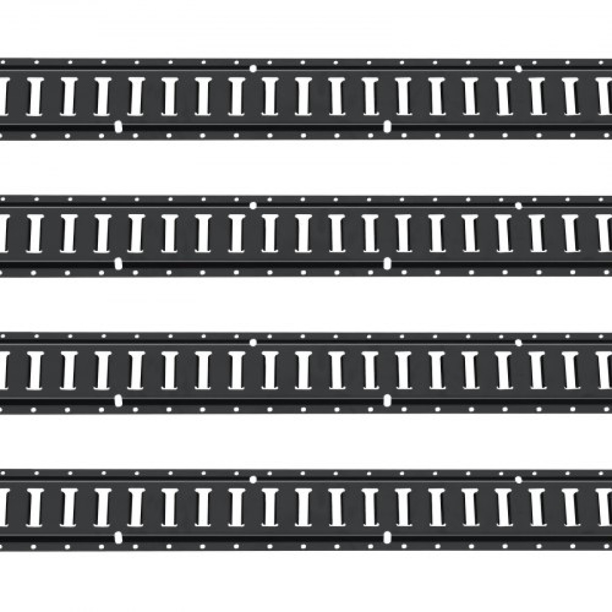 VEVOR E Track Tie-Down Rail Kit, 18PCS 5' E-Tracks Set Περιλαμβάνει 4 χαλύβδινες ράγες & 8 άγκυρες O-Ring & 4 Tie-Off με D-Ring & 2 ιμάντες καστάνιας, Αξεσουάρ ασφάλισης για μοτοσικλέτες Cargo, 2000 lbs
