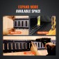 VEVOR E Track Tie-Down Rail Kit, 18PCS 5' E-Tracks Set Περιλαμβάνει 4 χαλύβδινες ράγες & 8 άγκυρες O-Ring & 4 Tie-Off με D-Ring & 2 ιμάντες καστάνιας, Αξεσουάρ ασφάλισης για μοτοσικλέτες Cargo, 2000 lbs