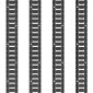 VEVOR E Track Tie-Down Rail Kit, 18PCS 5' E-Tracks Set Περιλαμβάνει 4 χαλύβδινες ράγες & 8 άγκυρες O-Ring & 4 Tie-Off με D-Ring & 2 ιμάντες καστάνιας, Αξεσουάρ ασφάλισης για μοτοσικλέτες Cargo, 2000 lbs