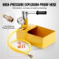 Υδροστατική δοκιμαστική αντλία VEVOR, Max 25 bar/362 PSI, Χειροκίνητο κιτ μέτρησης πίεσης νερού υδραυλικής μονής βαλβίδας με μετρητή Δεξαμενή νερού 5L, σωλήνας 1 m με εξωτερικό σύνδεσμο σπειρώματος 1,27 cm για αγωγό