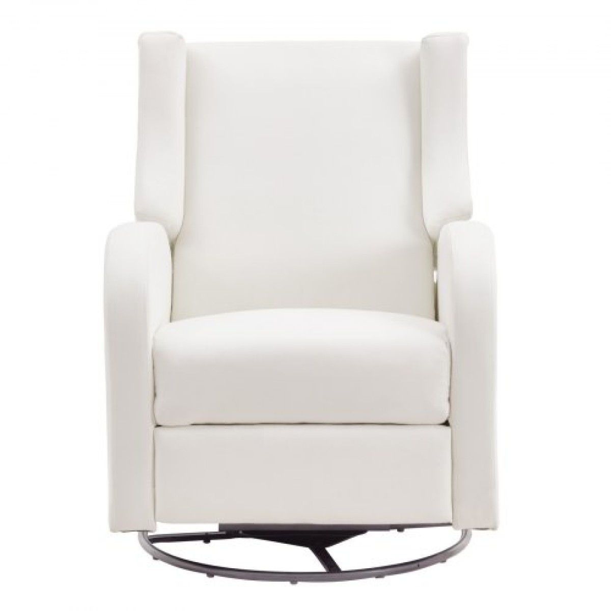 VEVOR Electronic Power Recliner and Swivel Glider, 113,4 kg Weight Capacity Swivel Glider Recliner Chair με ρυθμιζόμενη γωνία, πολυεστερική επιφάνεια ανάκλιντρο για σαλόνι, υπνοδωμάτιο, υπόλευκο