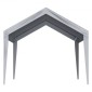 Ανταλλακτικό κάλυμμα κουβούκλιο VEVOR Carport 6100 x 3040 χιλ. Στέγαστρο γκαράζ πάνω από σκηνές Tarp βαρέως τύπου αδιάβροχο & προστατευμένο από την υπεριώδη ακτινοβολία, Εύκολη εγκατάσταση με μπάντζες μπάλας, γκρι (Μόνο επάνω κάλυμμα, πλαίσιο δεν περι