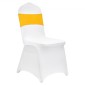 Πτυσσόμενα καλύμματα καρέκλας VEVOR Stretch Spandex, Universal Εφαρμοσμένο κάλυμμα καρέκλας με φύλλα καρέκλας, Αφαιρούμενα πλενόμενα προστατευτικά καλύμματα, για γάμους, γιορτές, δεξιώσεις, πάρτι, τραπεζαρία (50 σετ Gold & White)