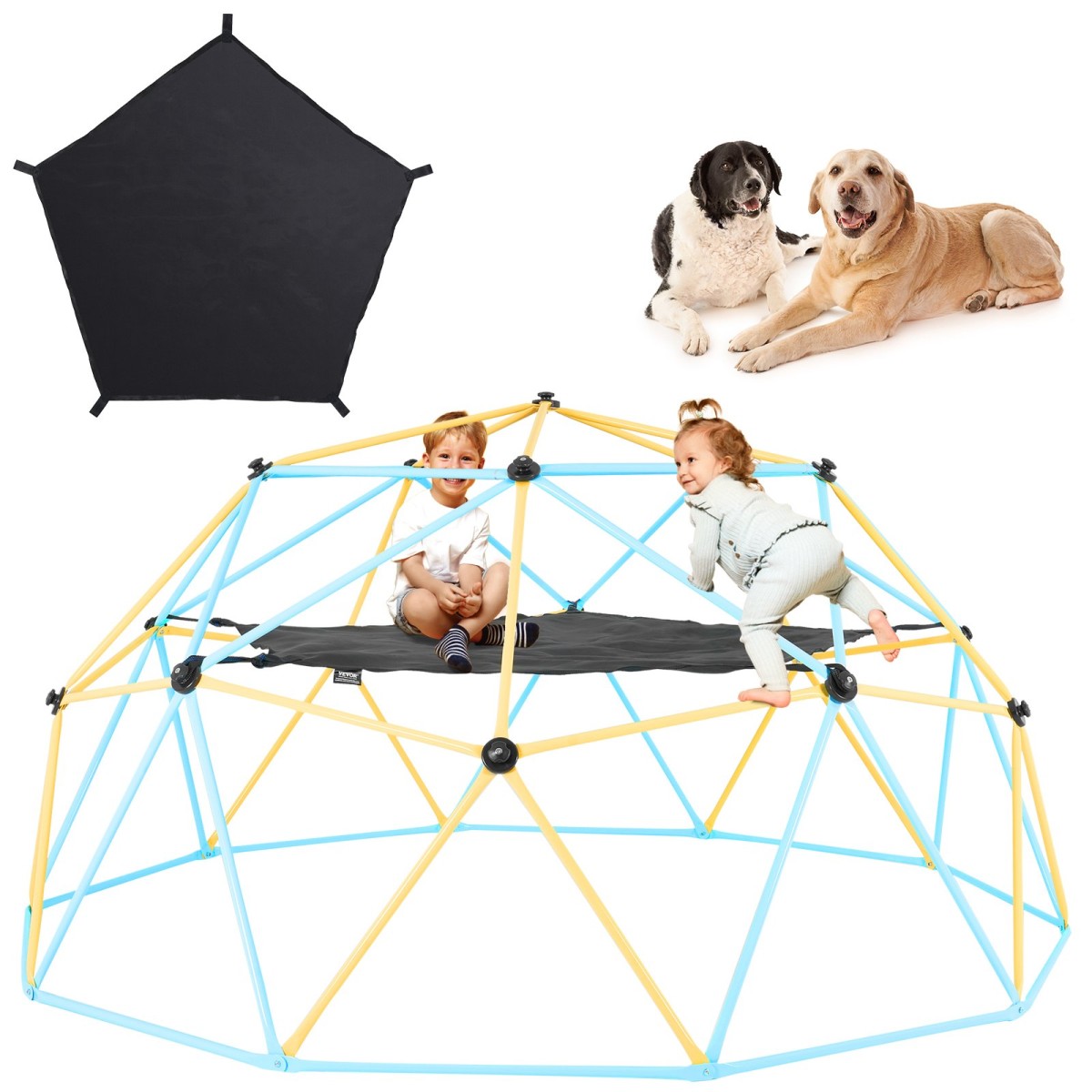 Αιώρα VEVOR Dome Climber, αξεσουάρ για αναρρίχηση με θόλο, αιώρα αναρρίχησης με θόλο Κατάλληλη για αναρρίχηση με θόλο 10 ποδιών, φέρουσα 350 λίβρες, αιώρα γυμναστικής Pentagon Jungle για εξωτερικούς χώρους (μόνο για αιώρα)