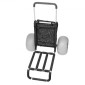VEVOR Beach Dolly με μεγάλους τροχούς για άμμο, 29,9" x 15,4" Κατάστρωμα φορτίου, με ρόδες με μπαλόνι 12", αναδιπλούμενο καρότσι άμμου χωρητικότητας 165 LBS & ρυθμιζόμενο ύψος 27" έως 44,7", καρότσι βαρέως τύπου για παραλία
