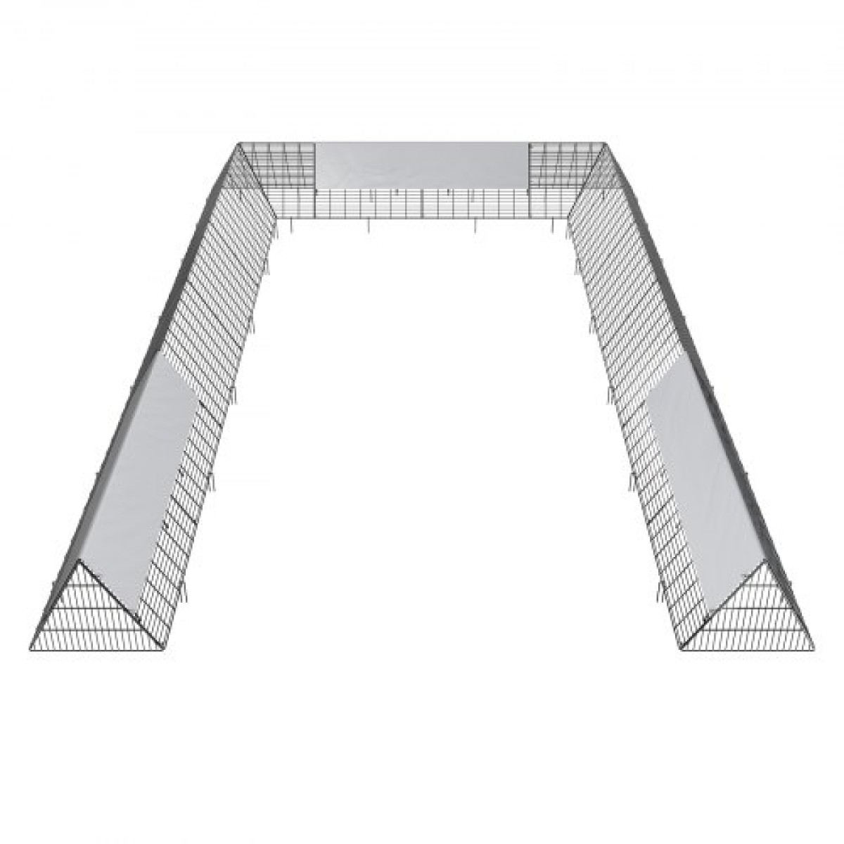 VEVOR Chicken Tunnels, 236,2 x 157,5 x 24,2 ίντσες (ΜxΠxΥ) Σήραγγες κοτόπουλου για αυλή, φορητές σήραγγες κοτόπουλου για εξωτερικό χώρο με γωνιακό πλαίσιο, 2 σετ, κατάλληλο για κοτόπουλα, πάπιες, κουνέλια