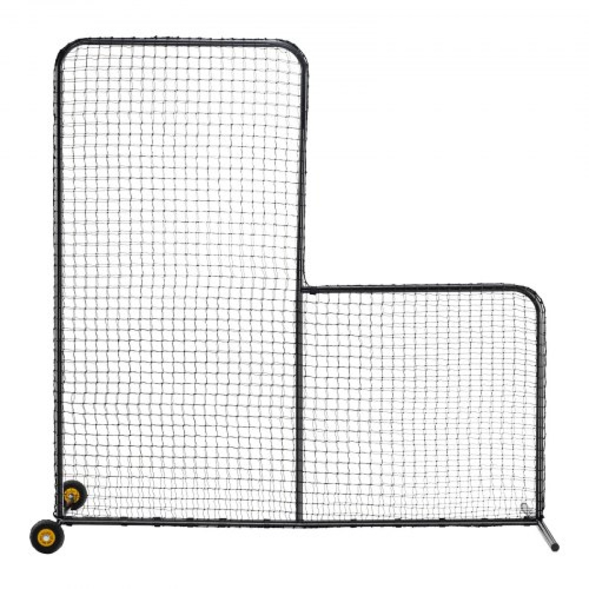 VEVOR L Screen Baseball για Batting Cage, 7x7 ft Softball Screen Safety, Body Protector Φορητή οθόνη κτύπημα με τσάντα μεταφοράς, ρόδες, πασσάλους εδάφους, βαρέως τύπου δίχτυ ρίψης για προστασία Pitchers