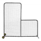 VEVOR L Screen Baseball για Batting Cage, 7x7 ft Softball Screen Safety, Body Protector Φορητή οθόνη κτύπημα με τσάντα μεταφοράς, ρόδες, πασσάλους εδάφους, βαρέως τύπου δίχτυ ρίψης για προστασία Pitchers