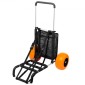 VEVOR Beach Dolly με μεγάλους τροχούς για άμμο, 29,9" x 15,4" Κατάστρωμα φορτίου, με συμπαγείς τροχούς 12", αναδιπλούμενο καρότσι με χωρητικότητα φόρτωσης 165 LBS & ρυθμιζόμενο ύψος 27" έως 44,7" καρότσι βαρέως τύπου για παραλ