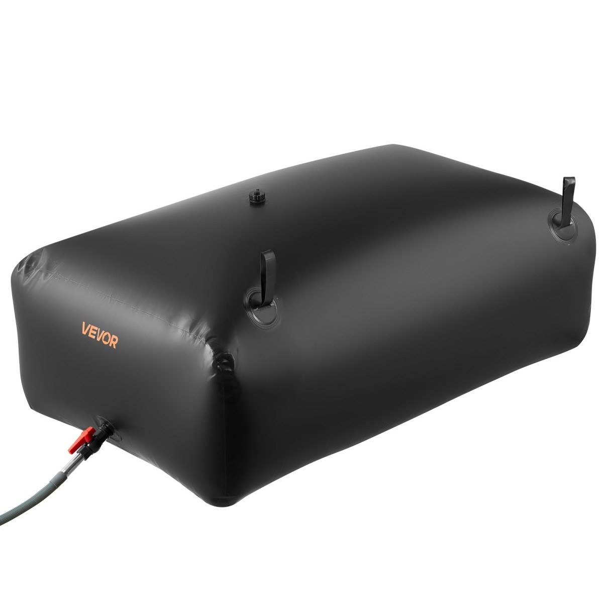 VEVOR Water Storage Bladder, 1000L φορητή & πτυσσόμενη τσάντα αποθήκευσης νερού, ανθεκτική στη φθορά 1000D PVC τσάντα μαλακών νερών, στεγανά δοχεία κάμπινγκ για άρδευση κήπου RV έκτακτης ανάγκης, Μαύρο