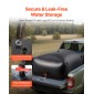 VEVOR Water Storage Bladder, 1000L φορητή & πτυσσόμενη τσάντα αποθήκευσης νερού, ανθεκτική στη φθορά 1000D PVC τσάντα μαλακών νερών, στεγανά δοχεία κάμπινγκ για άρδευση κήπου RV έκτακτης ανάγκης, Μαύρο