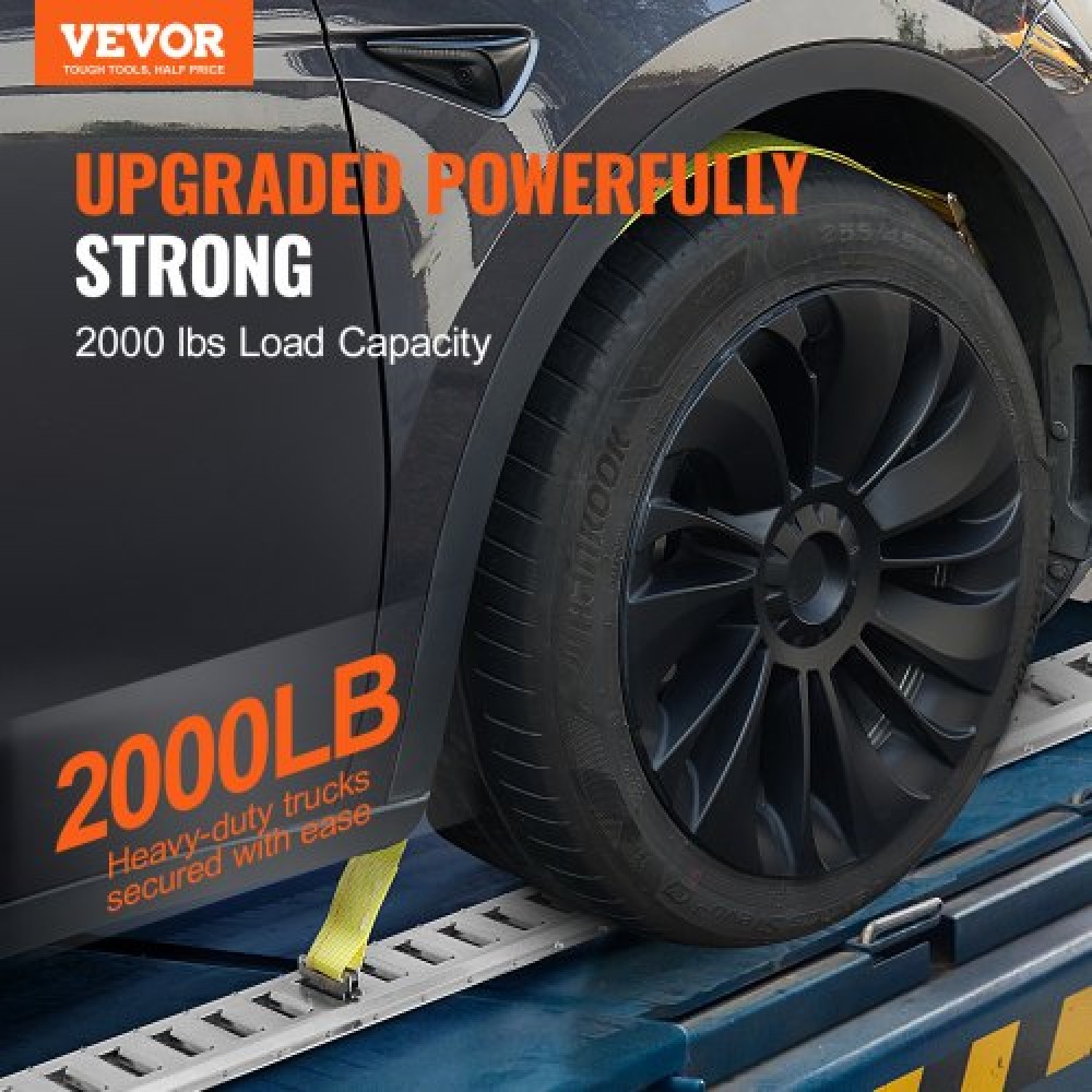 VEVOR E Track Tie-Down Rail Kit, 24PCS 5' E-Tracks Set περιλαμβάνει 8 χαλύβδινες ράγες & 8 άγκυρες O-Ring & 8 Tie-Off με D-Ring, ευέλικτα αξεσουάρ ασφάλισης για μοτοσικλέτες Cargo, φορτίο 2000 lbs