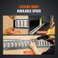 VEVOR E Track Tie-Down Rail Kit, 24PCS 5' E-Tracks Set περιλαμβάνει 8 χαλύβδινες ράγες & 8 άγκυρες O-Ring & 8 Tie-Off με D-Ring, ευέλικτα αξεσουάρ ασφάλισης για μοτοσικλέτες Cargo, φορτίο 2000 lbs