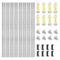 VEVOR E Track Tie-Down Rail Kit, 24PCS 5' E-Tracks Set περιλαμβάνει 8 χαλύβδινες ράγες & 8 άγκυρες O-Ring & 8 Tie-Off με D-Ring, ευέλικτα αξεσουάρ ασφάλισης για μοτοσικλέτες Cargo, φορτίο 2000 lbs