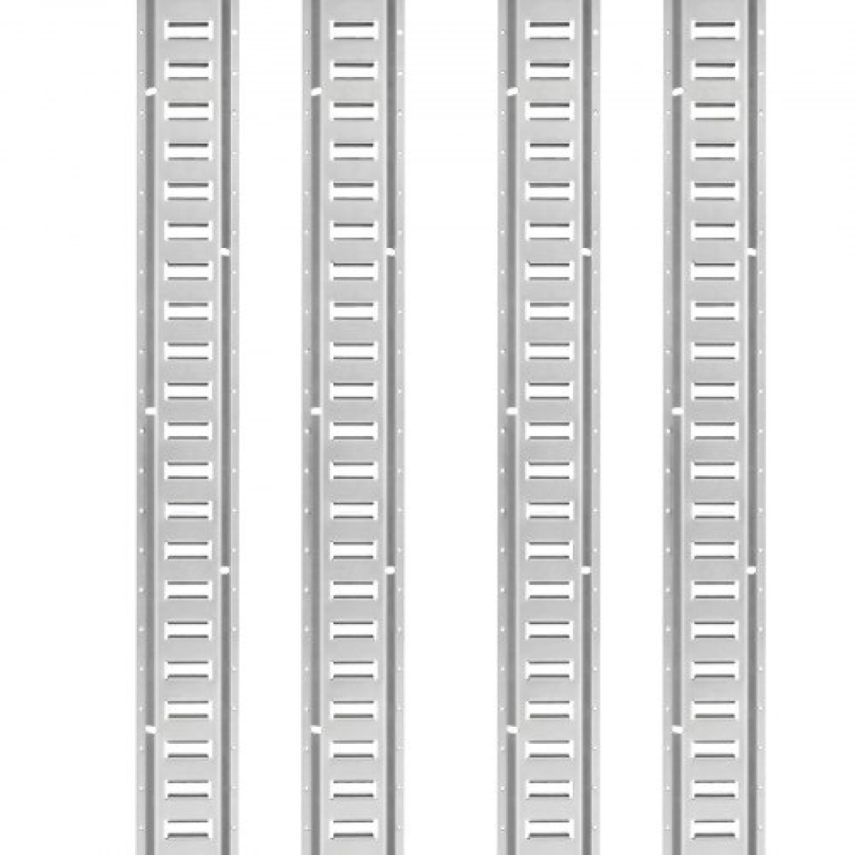 VEVOR E Track Tie-Down Rail Kit, 24PCS 5' E-Tracks Set περιλαμβάνει 8 χαλύβδινες ράγες & 8 άγκυρες O-Ring & 8 Tie-Off με D-Ring, ευέλικτα αξεσουάρ ασφάλισης για μοτοσικλέτες Cargo, φορτίο 2000 lbs