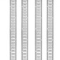 VEVOR E Track Tie-Down Rail Kit, 24PCS 5' E-Tracks Set περιλαμβάνει 8 χαλύβδινες ράγες & 8 άγκυρες O-Ring & 8 Tie-Off με D-Ring, ευέλικτα αξεσουάρ ασφάλισης για μοτοσικλέτες Cargo, φορτίο 2000 lbs