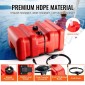Δεξαμενή καυσίμου VEVOR Marine Fuel Tank, 14,53 Gallon/55L, Φορητή δεξαμενή αερίου καυσίμου σκάφους για σκάφη εξωλέμβιας μηχανής, πλαστική δεξαμενή καυσίμου εξωλέμβιου σκάφους με λάστιχο, εύκολη μεταφορά για σκάφος, ψαρόβαρκα, σκάφος καταστρώματος, κόκκιν