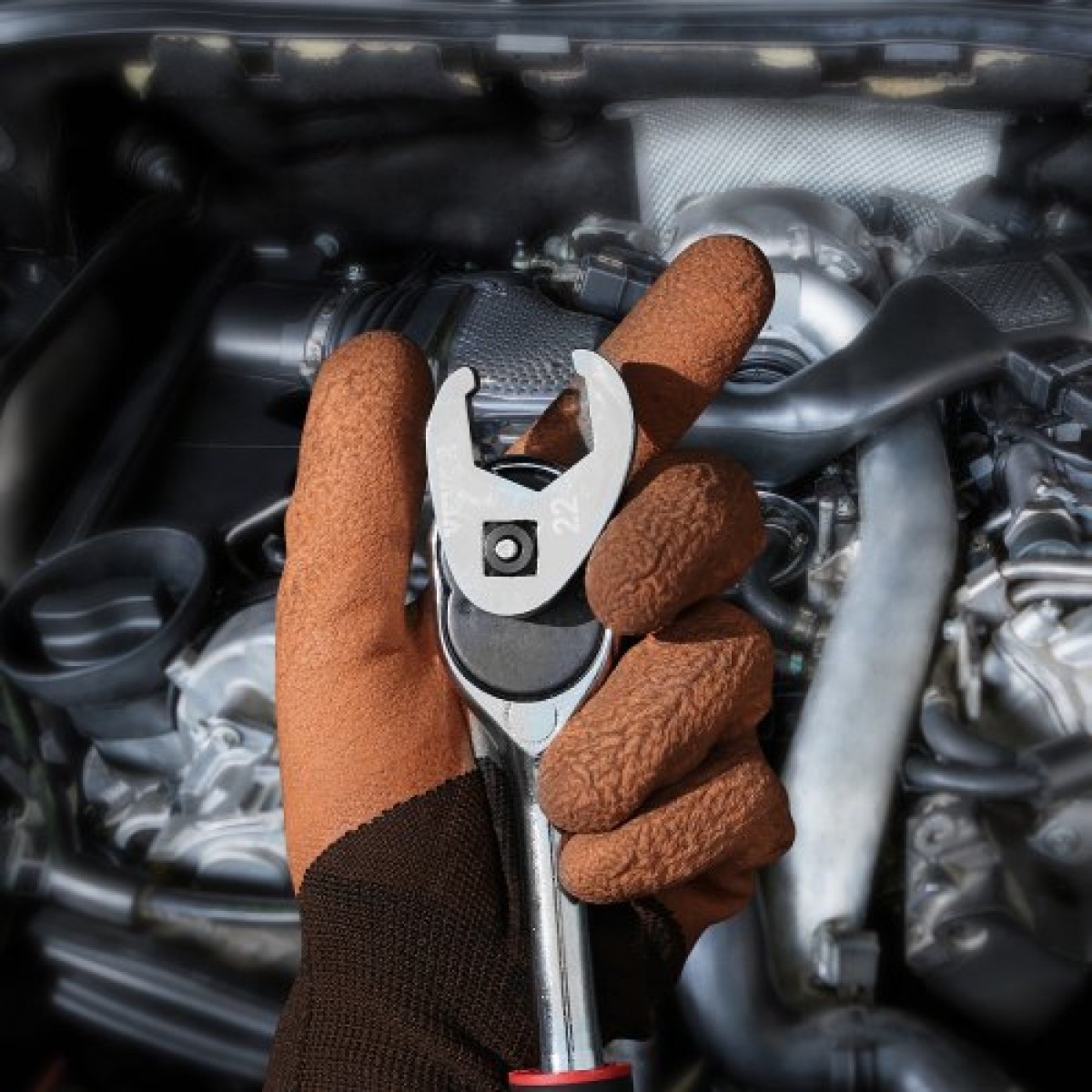 Σετ κλειδιού VEVOR 3/8" Drive Crowfoot με 2 ράβδους επέκτασης, σετ κλειδιού ποδιών Crows 24 τεμαχίων, SAE 3/8"-1" και Metric 10-22 mm, Σετ κλειδιού Crowfoot από ατσάλι CR-MO, με EVA Tool Organizer