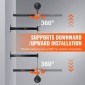 VEVOR Wall Mount Boxing Spinning Bar, Spinning Bar με Punching Ball, Ρυθμιζόμενο Boxing Speed ​​Trainer, Reflex Boxing Bar με γάντια, Boxing Training Equipment for Kickboxing, MMA, Fitness