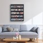 Θήκη οθόνης για αθλητικές κάρτες VEVOR 35, 24,3x30,5x2,1 ίντσες/61,7x77,5x5,3 cm, Πλαίσιο προβολής κάρτας μπέιζμπολ με 98% προστασία UV Clear View γυαλί υπολογιστή, ντουλάπι τοίχου που κλειδώνει για ποδοσφαιρική κάρτα χόκεϊ μπάσκετ