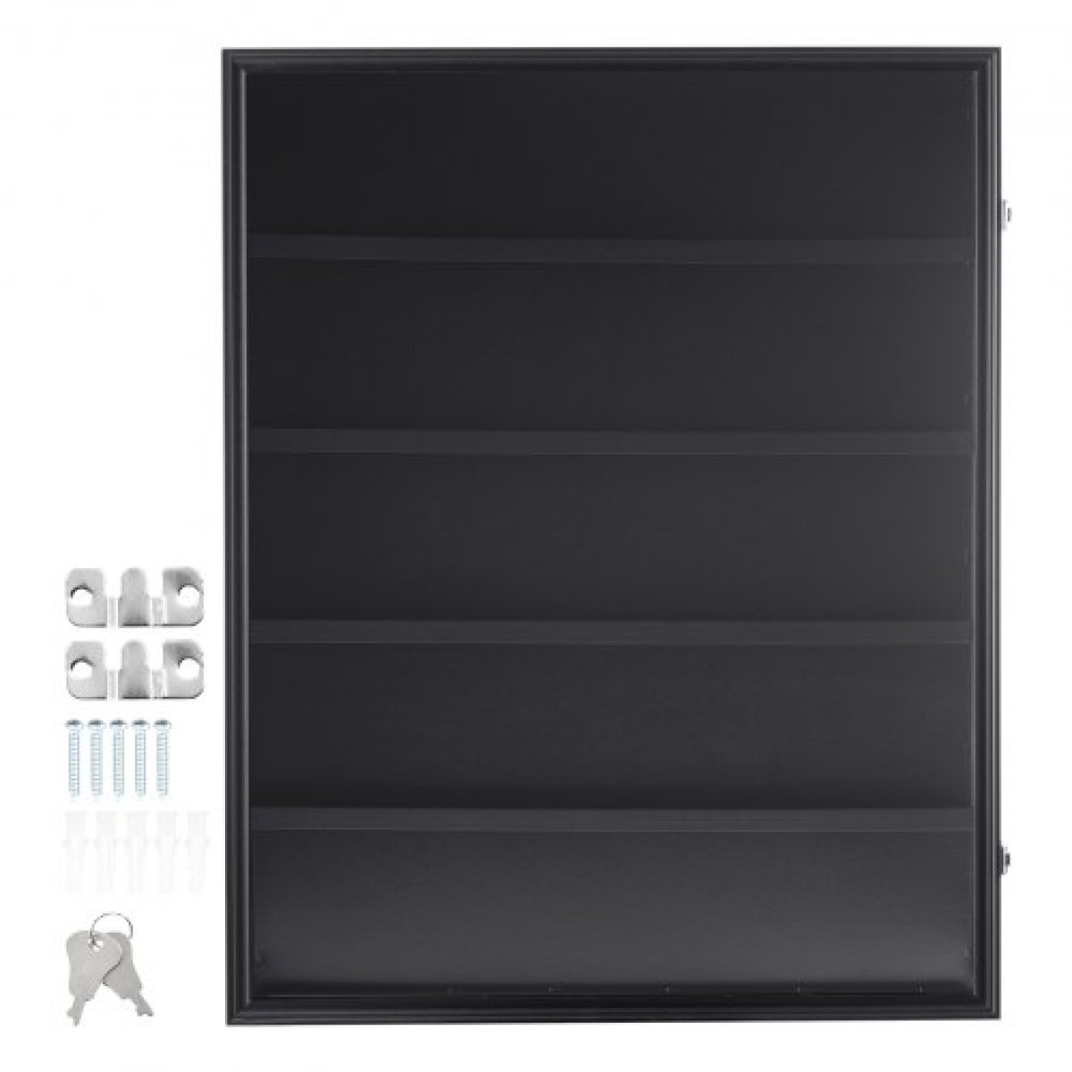 Θήκη οθόνης για αθλητικές κάρτες VEVOR 35, 24,3x30,5x2,1 ίντσες/61,7x77,5x5,3 cm, Πλαίσιο προβολής κάρτας μπέιζμπολ με 98% προστασία UV Clear View γυαλί υπολογιστή, ντουλάπι τοίχου που κλειδώνει για ποδοσφαιρική κάρτα χόκεϊ μπάσκετ